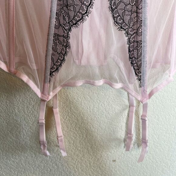 Victoria’s Secret pink lace sheer lingerie - Picture 5 of 8